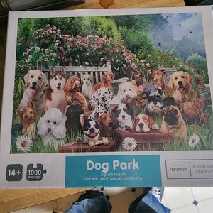 Newtion Dog Puzzle DOG PARK 1000 Pieces New & Sealed